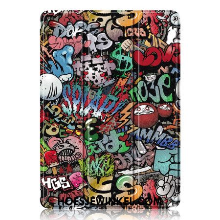 Samsung Galaxy Tab S9 Plus Transparante Graffiti Achterkant