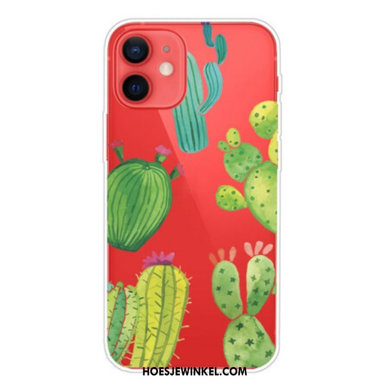 Telefoonhoesje voor iPhone 13 Mini Aquarel Cactussen