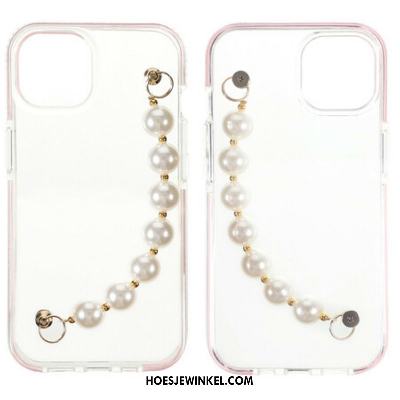 Telefoonhoesje voor iPhone 13 Mini Siliconen Armband Kralen